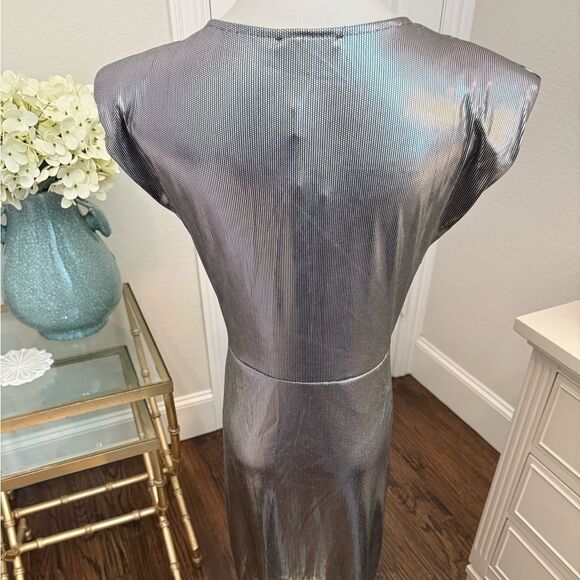 NWT Venti6 THE METALLIC TWIST FRONT DRESS-P19 - Picture 5 of 9